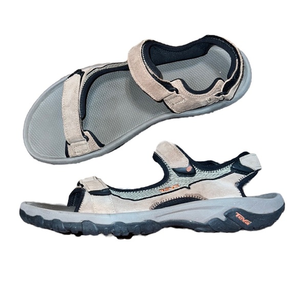 Teva Mozel Tan Leather Adjustable Sandals